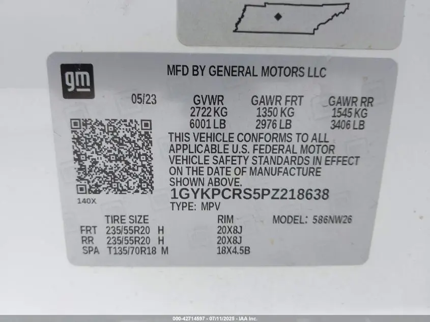 2023 CADILLAC XT6 FWD PREMIUM LUXURY