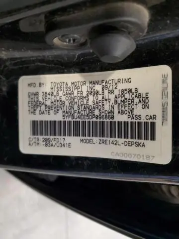 2013 TOYOTA COROLLA BASE