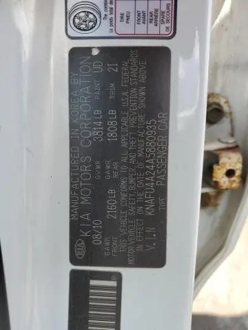 2010 KIA FORTE EX  