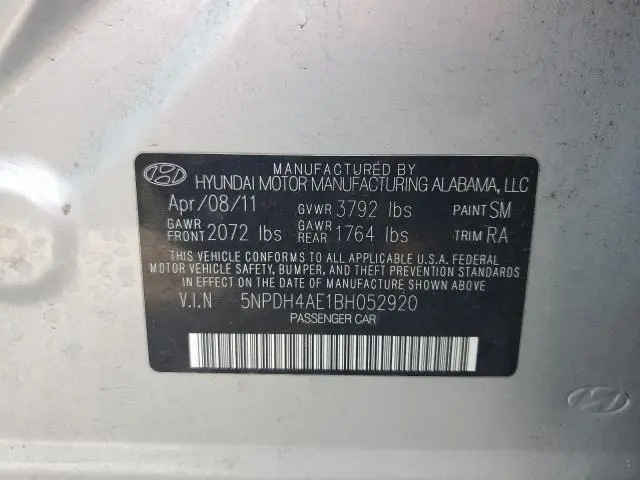 2011 HYUNDAI ELANTRA GLS