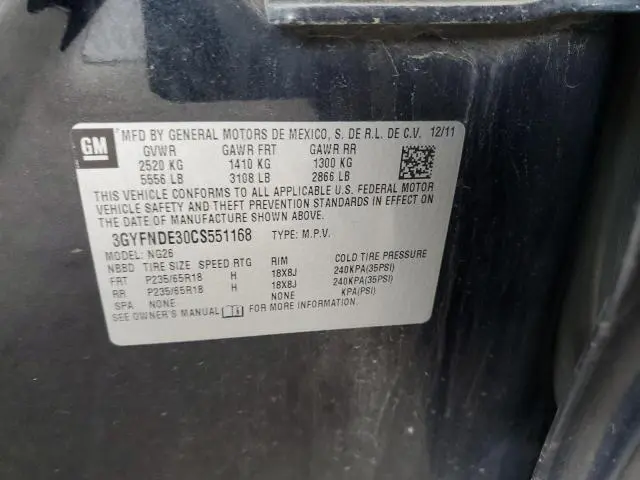 2012 CADILLAC SRX LUXURY COLLECTION  