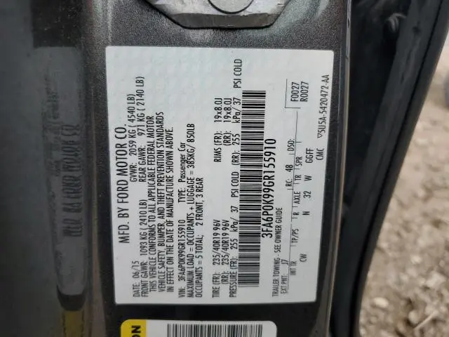 2016 FORD FUSION TITANIUM
