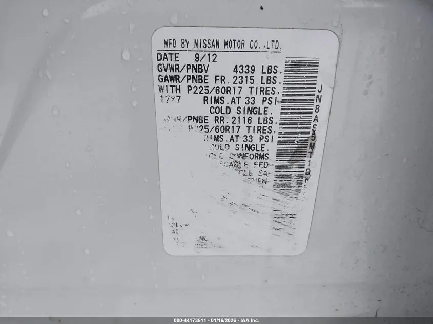 2013 NISSAN ROGUE SV