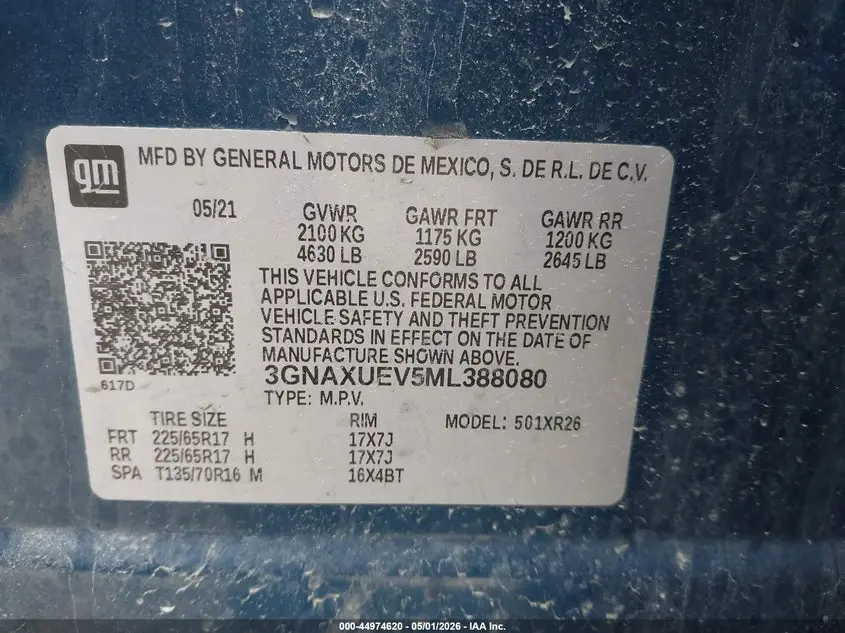 2021 CHEVROLET EQUINOX AWD LT