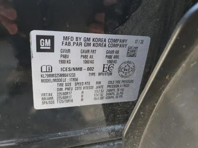 2021 CHEVROLET TRAILBLAZER LS  