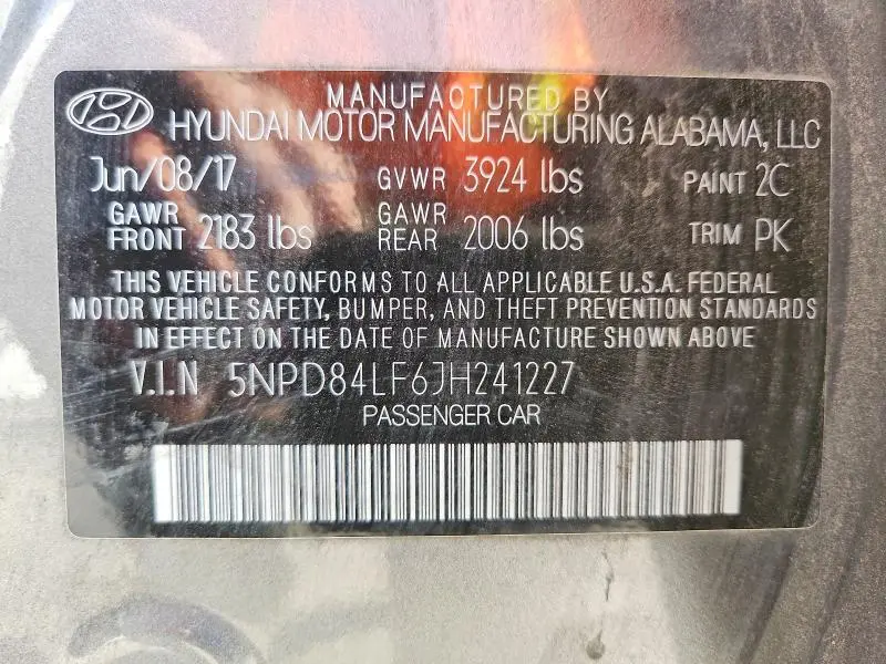 2018 HYUNDAI ELANTRA   