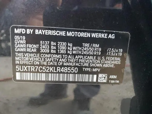 2019 BMW X3 SDRIVE30I  