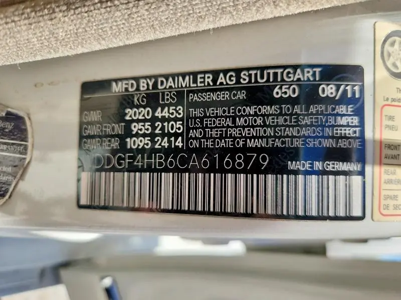2012 MERCEDES-BENZ C 250  