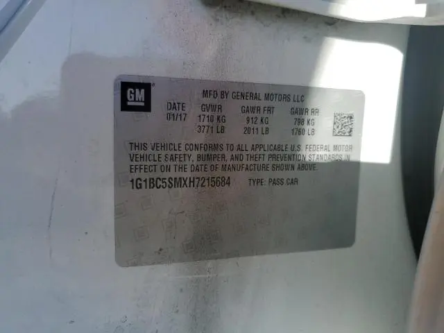 2017 CHEVROLET CRUZE LS  