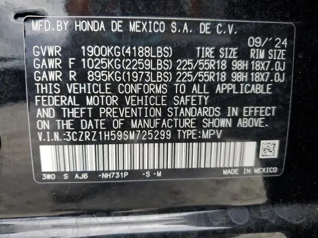 2025 HONDA HR-V SPORT  