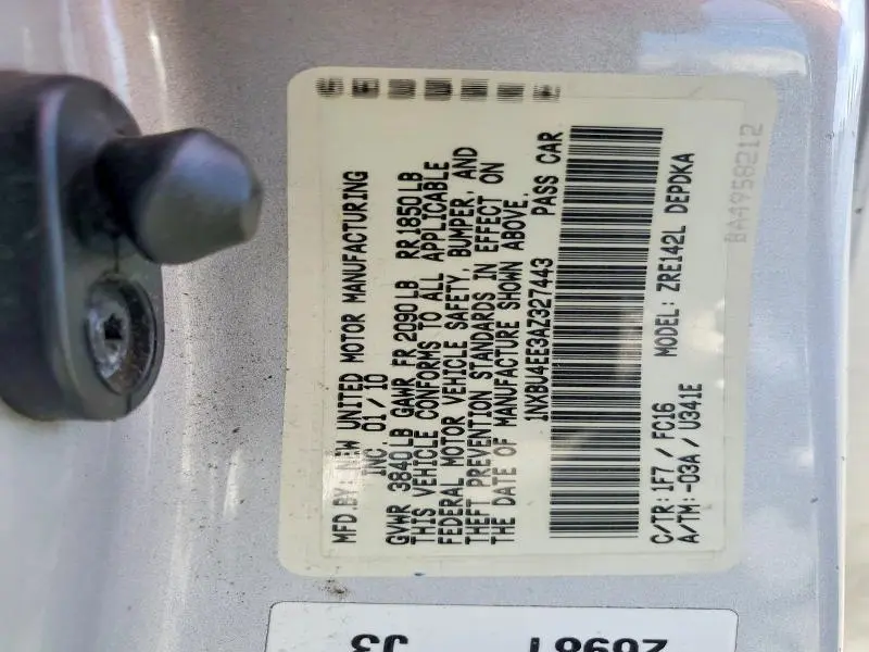 2010 TOYOTA COROLLA LE  