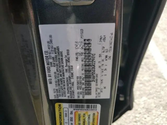 2016 FORD FUSION TITANIUM PHEV  