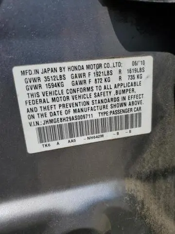 2010 HONDA FIT   