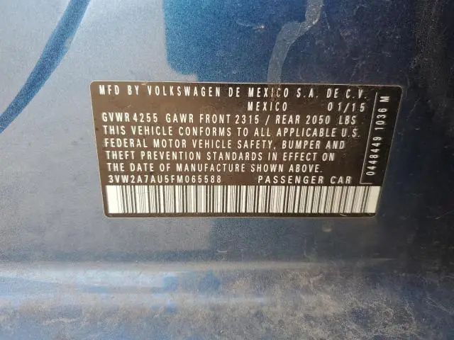 2015 VOLKSWAGEN GOLF TDI  