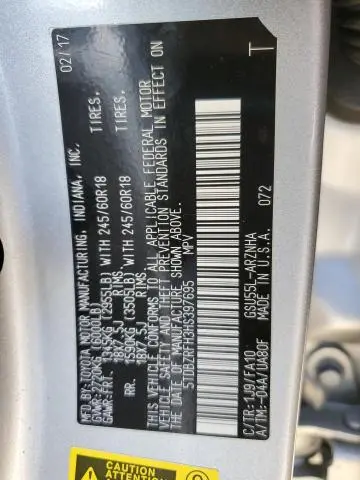 2017 TOYOTA HIGHLANDER LE  