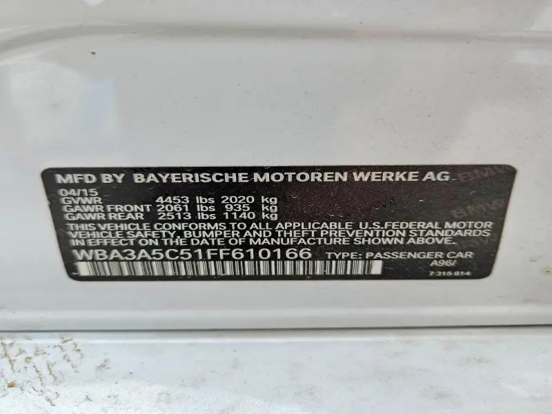 2015 BMW 328 I  