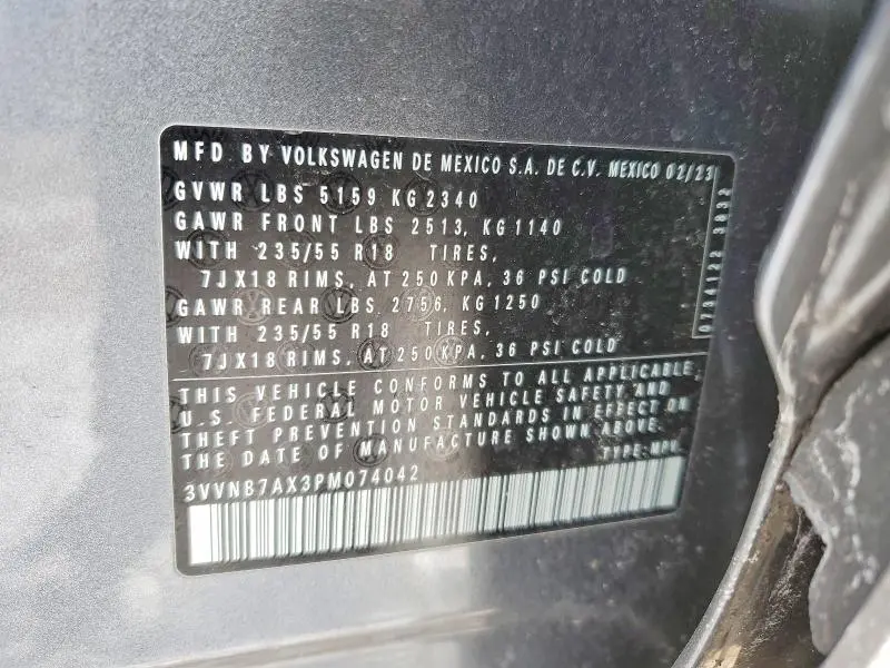 2023 VOLKSWAGEN TIGUAN SE  