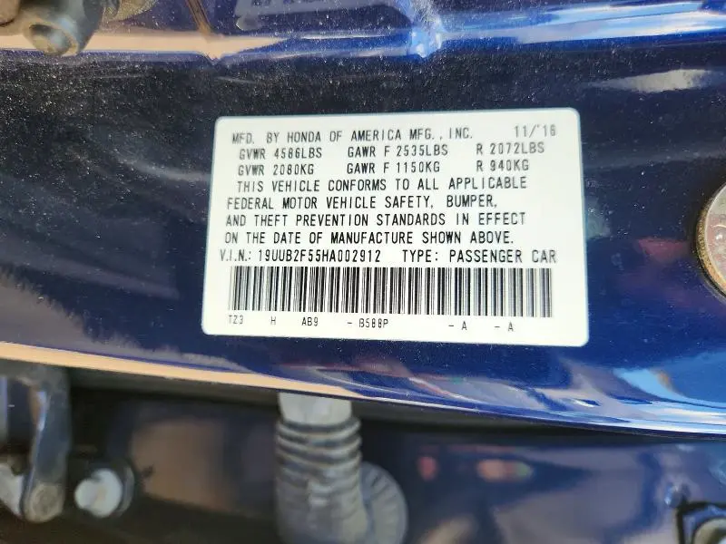2017 ACURA TLX TECH  