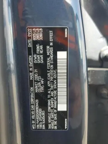 2022 VOLVO XC90 T5 MOMENTUM  