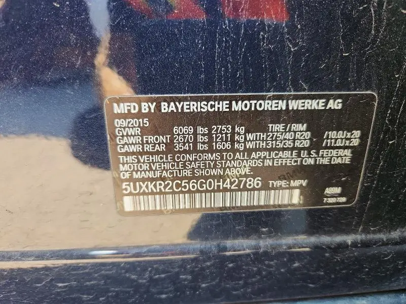 2016 BMW X5 SDRIVE35I  