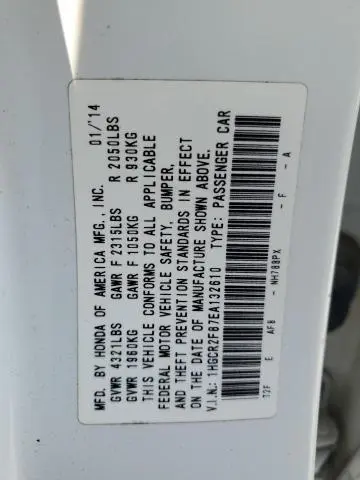2014 HONDA ACCORD EXL