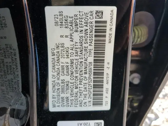 2023 HONDA CIVIC SPORT  