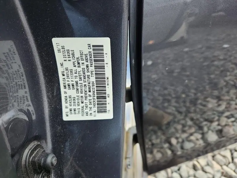 2017 HONDA ACCORD TOURING  