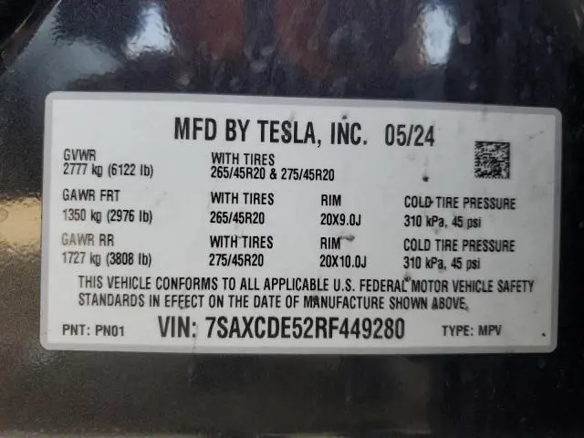 2024 TESLA MODEL X 
