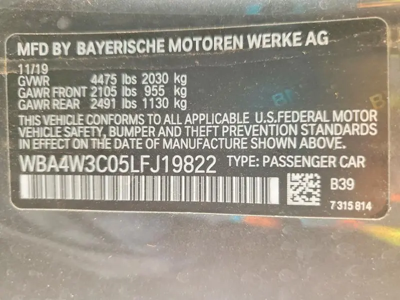 2020 BMW 430I   