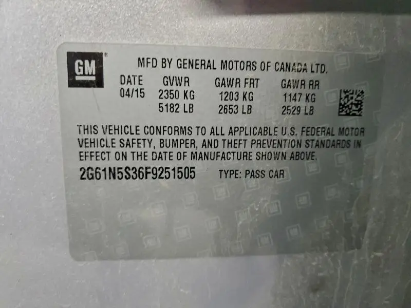 2015 CADILLAC XTS LUXURY COLLECTION  