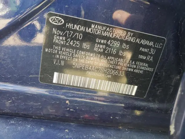 2011 HYUNDAI SONATA GLS  