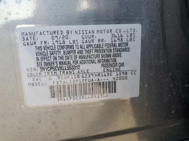 2020 NISSAN KICKS SV  