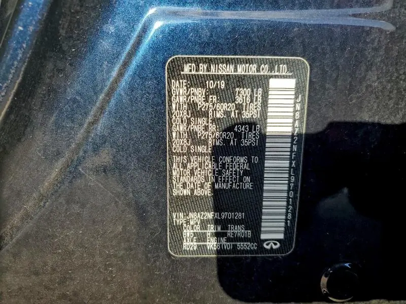 2020 INFINITI QX80 LUXE  