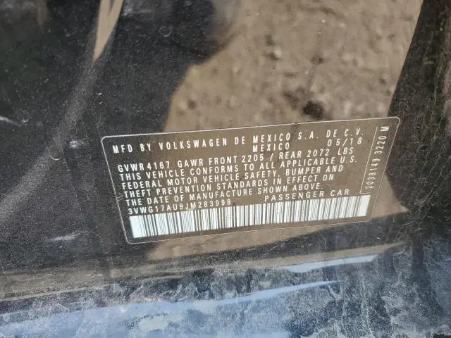 2018 VOLKSWAGEN GOLF S  