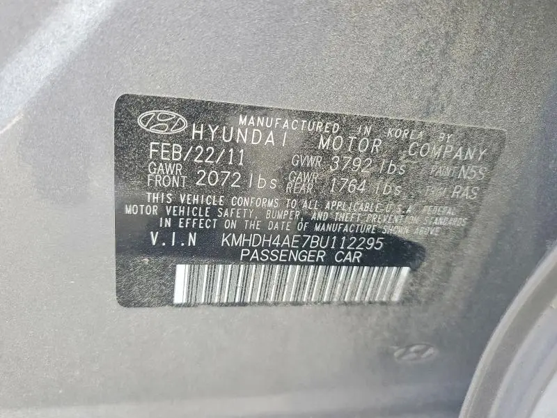 2011 HYUNDAI ELANTRA GLS  