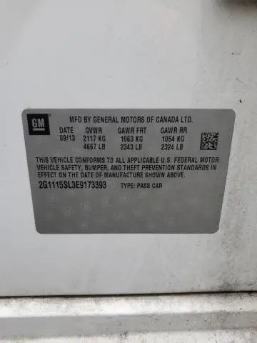 2014 CHEVROLET IMPALA LT  