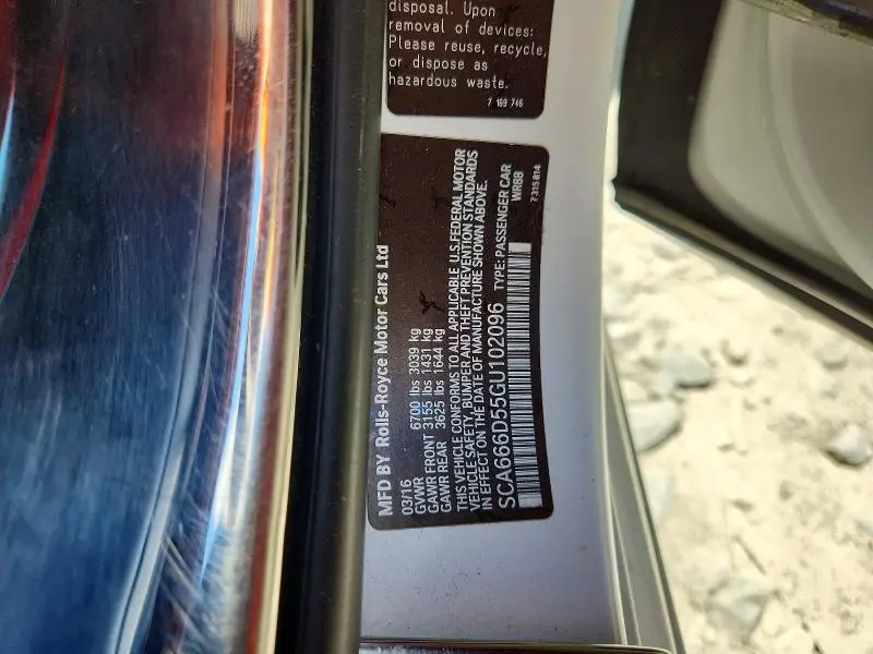 2016 ROLLS-ROYCE DAWN   