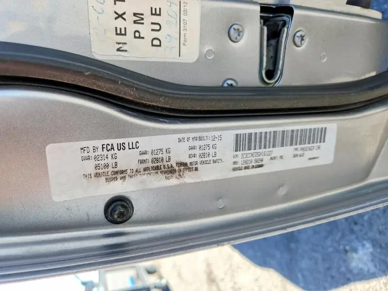 2016 CHRYSLER 300C   