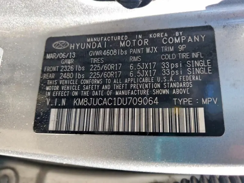 2013 HYUNDAI TUCSON GLS  