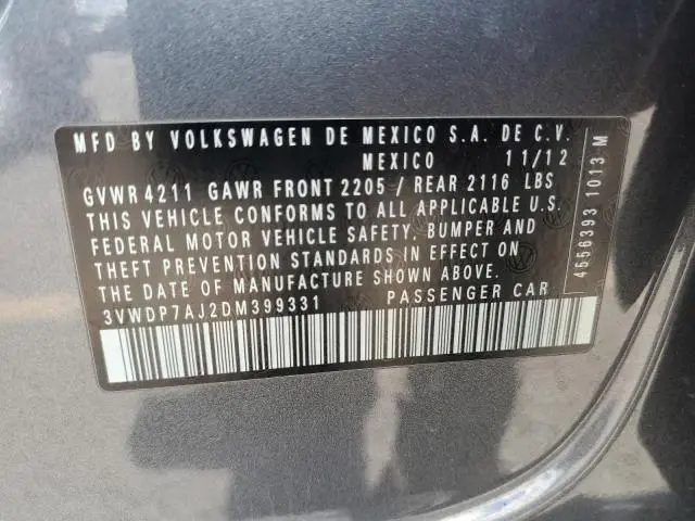 2013 VOLKSWAGEN JETTA SE  