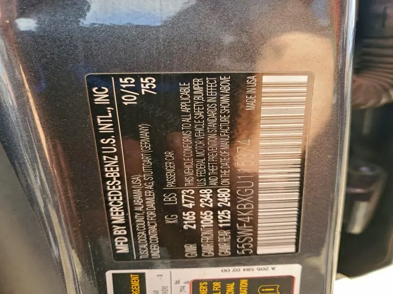 2016 MERCEDES-BENZ C 300 4MATIC  