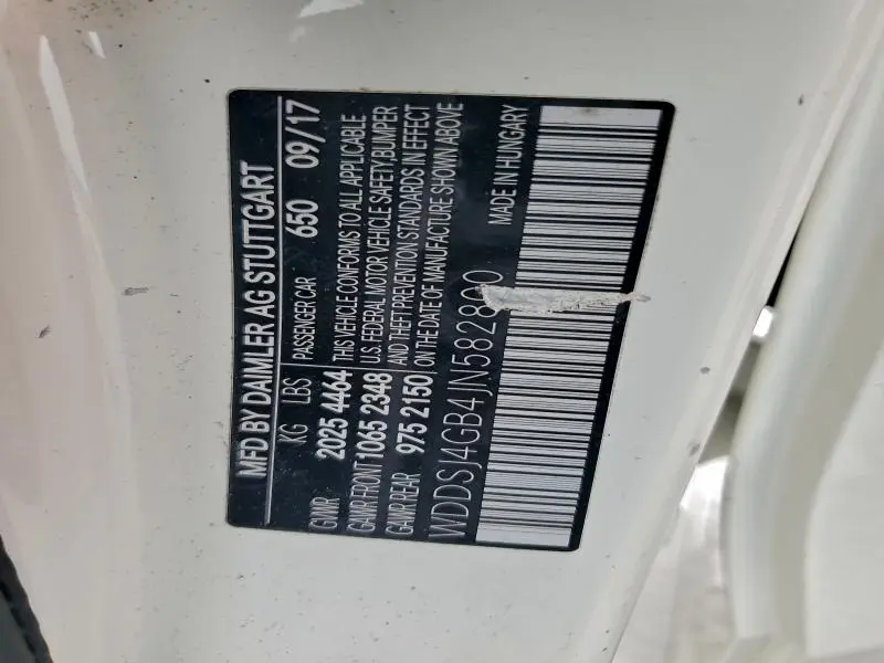 2018 MERCEDES-BENZ CLA 250 4MATIC  