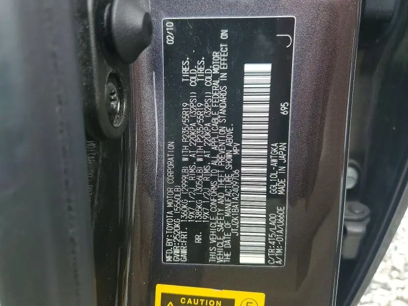 2010 LEXUS RX 350  