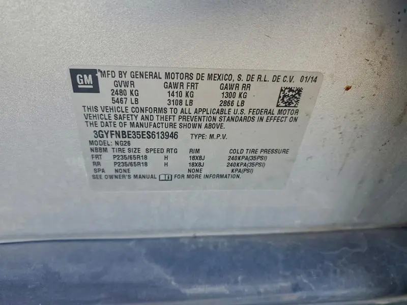 2014 CADILLAC SRX LUXURY COLLECTION  