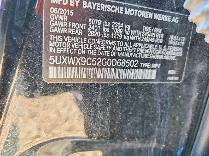 2016 BMW X3 XDRIVE28I  