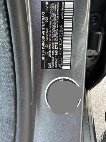 2019 MERCEDES-BENZ E 300 4MATIC  