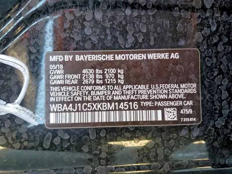 2019 BMW 430I GRAN COUPE  