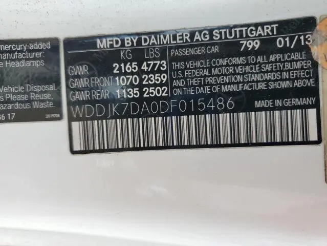 2013 MERCEDES-BENZ SL 550  
