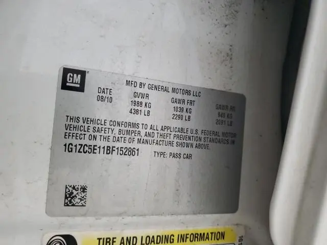 2011 CHEVROLET MALIBU 1LT  