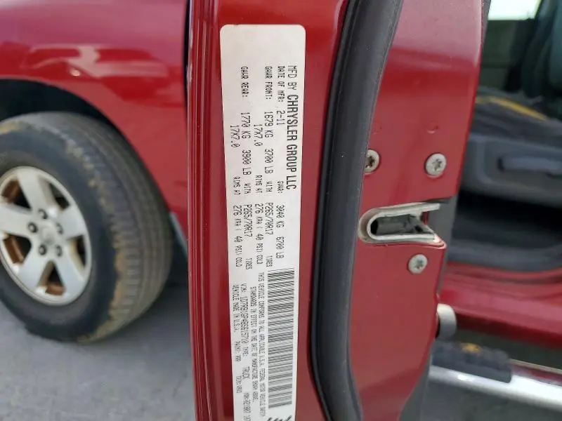 2011 DODGE RAM 1500   